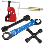 5 Pcs Angle Stop Wrench Kit Plumbing Tool, Compression Sleeve Puller For Blue. Fixed Price $58.63.