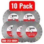 14" Gp Segmented Diamond Saw Blades (10PK) For Concrete Masonry + Free Shipping. Fixed Price $318.99.