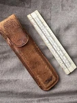 Vintage Sun Hemmi NO.34RK Bamboo Engineering Slide Rule Japan Leather Case. Fixed Price $49.95.