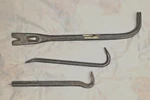 3 Crowbars Various Types And Sizes, Nail Pullers. Fixed Price $25.00.