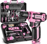 Pink Drill Tool Set Kit Dekopro Power Cordless Box With 12V. Fixed Price $89.10.