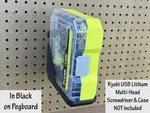 Black Holder For Ryobi Usb Lithium Multi-head Screwdriver Set &case FVD51K. Fixed Price $17.55.