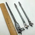 Vintage Lot Of (3) Clean Cut Trademark Expansive Auger Bit Set. Fixed Price $24.95.