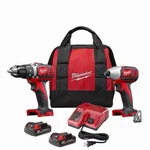 Milwaukee 2691-22 M18 18V Cordless Li-ion Drill Driver / Impact Combo Kit. Fixed Price $189.95.