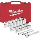 Milwaukee 48-22-9004 50PC 1/4" Sae/metric Ratchet And Socket Mechanics Tool Set. Fixed Price $95.99.