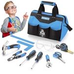 Rexbeti 10-PIECE Kids Set With Real Hand Tools, Blue Durable Storage Bag.... Fixed Price $98.11.