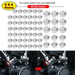 63PC Engine Kit Topper Bolt Caps For Harley Heritage Softail Night Train Fxstb. Fixed Price $48.36.