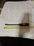 Hyper Tough 12 Inch Pry Bar Ergonomic Handle With Strike Cap Heavy Duty. Fixed Price $23.56.