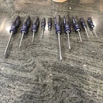 Snap-on New 10 Pc Power Blue Soft Grip Phillips Flat Head Screwdriver Set. Fixed Price $274.95.
