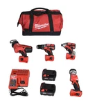 Milwaukee M18 Cordless 4-TOOL Combo Kit (2695-24). Fixed Price $339.00.