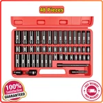 48 Pcs 3/8 Drive Impact Socket Set (5/16 Inch To 3/4 And 8-22MM),6-POINT,C. Fixed Price $56.32.