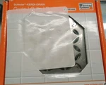Schluter System Grate Drain 4" Brushed Stainless Steel Floral KDIF4GRKEBD5. Fixed Price $59.49.
