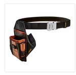 Firm Grip Build-a-rig Adjustable Tool Belt Pouch Black Brown Multiple Pockets. Fixed Price $30.00.