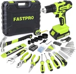 Fastpro 177-PIECE 20V Cordless Lithium-ion Drill Driver And Home Tool Green. Fixed Price $140.54.