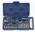 21PC 1/4" Drive Sae Socket Set 6 Point Supertorque Chrome Deep & Shallow. Fixed Price $67.04.