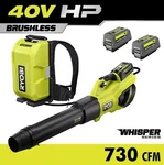 Ryobi 40V Hp Brushless Whisper Series 190 Mph 730 Cfm Leaf Blower Kit RY404180. Fixed Price $390.00.
