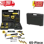 New Durable Stanley Assortment Home Tool Kit 65-PIECES For Household Projects. Fixed Price $62.49.