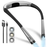 Glocusent Book Light, 3-COLOR 6-BRIGHTNESS Reading Bendable Neck Ligh.... Fixed Price $25.40.