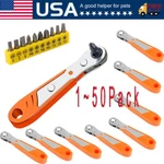 Ratcheting Right Angle Screwdriver Hex 90 Degree Offset + 10PC Bits Set!. Fixed Price $6.98.