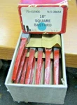 11) New Simonds 10" Square Bastard File 73-432000 Box Of. Fixed Price $49.99.