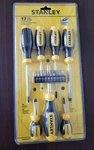 Stanley 17-PIECE Screwdriver Set Bi-material Handle STHT60127. Fixed Price $19.99.