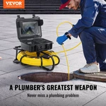 Vevor Sewer Camera Pipe Inspection 9-INCH 720P Screen 300 Ft. Fixed Price $836.16.