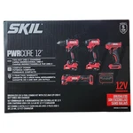 Skil Pwr Core Brushless Power 5 Tool 12V Combo Kit Multi Set Area Light New. Fixed Price $150.44.
