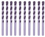 10PCS 1/8" Masonry Drill Bit Set Carbide Tip Black/white Stone Bricks Concrete. Fixed Price $9.53.