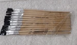 1/8" Flat Soft Camel Hair Paint Brushes- Pack 12 Torrington 05183. Fixed Price $9.72.