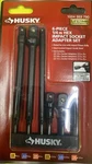 Husky 1/4" In. Impact Driver Socket Adapter Set, HISKDRAPT6PC (6-PIECE). Fixed Price $24.85.