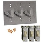 1PC Hubbell-raco 5126-0 Weatherproof Cover, 3-GANG, (3) Toggle Switch, Vert. Fixed Price $215.20.