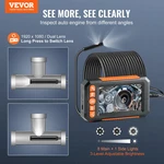 Vevor Endoscope Camera With Lights Dual Lens Borescope 49.2FT Cable 4.3" Screen. Fixed Price $72.60.