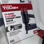 New Hyper Tough 16-GAUGE 2-1/2" Straight Finish Pneumatic Nailer HTFN64. Fixed Price $49.99.