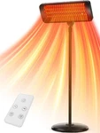 Electric Patio Heater Infrared Waterproof Remote Timer 3 Settings 1500W. Fixed Price $48.99.