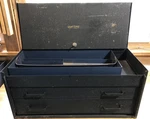 Vtg 1939 Pre-war Craftsman 2 Drawer Top Mechanics Tool Chest Box 4375 Key Tray. Fixed Price $380.00.