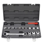 Yuesstloo 15PCS Serpentine Belt Tool Kit Ratcheting Wrench Set Black Case. Fixed Price $65.99.