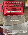 Craftsman 20PC 1/4" Drive Ratchet & Socket Set Tool Wrench Sae Inch Metric Case. Fixed Price $39.99.