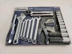 Kobalt 70-PIECE Standard Metric Polished Chrome Mechanics Tool Set #0462591. Fixed Price $59.99.