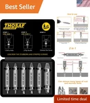 Unique Gifts For Men: 6-PIECE High-speed Screw Extractor Tool Kit Any Drill. Fixed Price $18.97.
