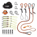Ergodyne 3186 Tool Tethering Kit, Black/green/orange. Fixed Price $243.99.