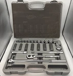 John Deere 25 Piece 1/2-IN. Drive Sae Socket Set PT20989 Blow Molded Case. Fixed Price $118.99.