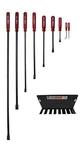 Wilde Tool Usa HPB9 Piece Hard Cap Handle Pry Bar Set W/ Steel Storage Rack. Fixed Price $176.81.