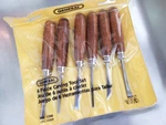 General Tools Usa- Wood Carving Set 6PC.- #1290- Gouges-chisels-v-parting *new. Fixed Price $52.00.