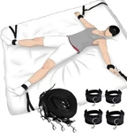 Bdsm Bondage Kit Women Bed Restraint Set Love Black Slave Hand Leg Cuffs. Fixed Price $10.99.