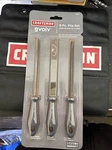 Sears Craftsman Nos 31324 Evolv 3-PC 6" Wood And Metal File Set. Fixed Price $18.62.