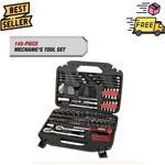 Hyper Tough 145 Piece Mechanic Tool Set Socket Ratchet Kit Case. Fixed Price $50.99.