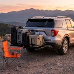 Hitch Mount Cargo Carrier Rear Rack For Luggage Basket Fits 2". Fixed Price $82.99.