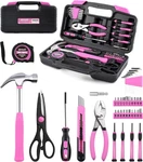 Set PINK-40 Piece General Household Hand Kit With Plastic Toolbox. Fixed Price $26.19.