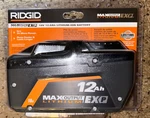 Brand New Sealed Ridgid AC840120 18V 12.0 Ah Max Output Exp Lithium-ion Battery. Fixed Price $159.00.