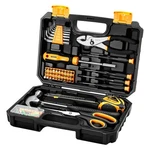 Dekopro General Household Hand Kit With Plastic Toolbox 50PCS, Yellow. Fixed Price $31.64.